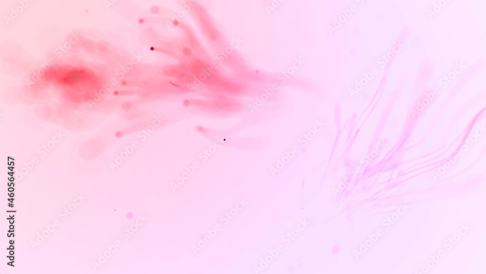 abstract aqua particle background,  Floating pink Particles in Background