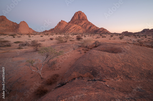 Spitzkoppe  a tourist attraction in Namibia. Nature reserve in Namibia.