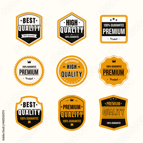 Retro vintage badge and label collection.