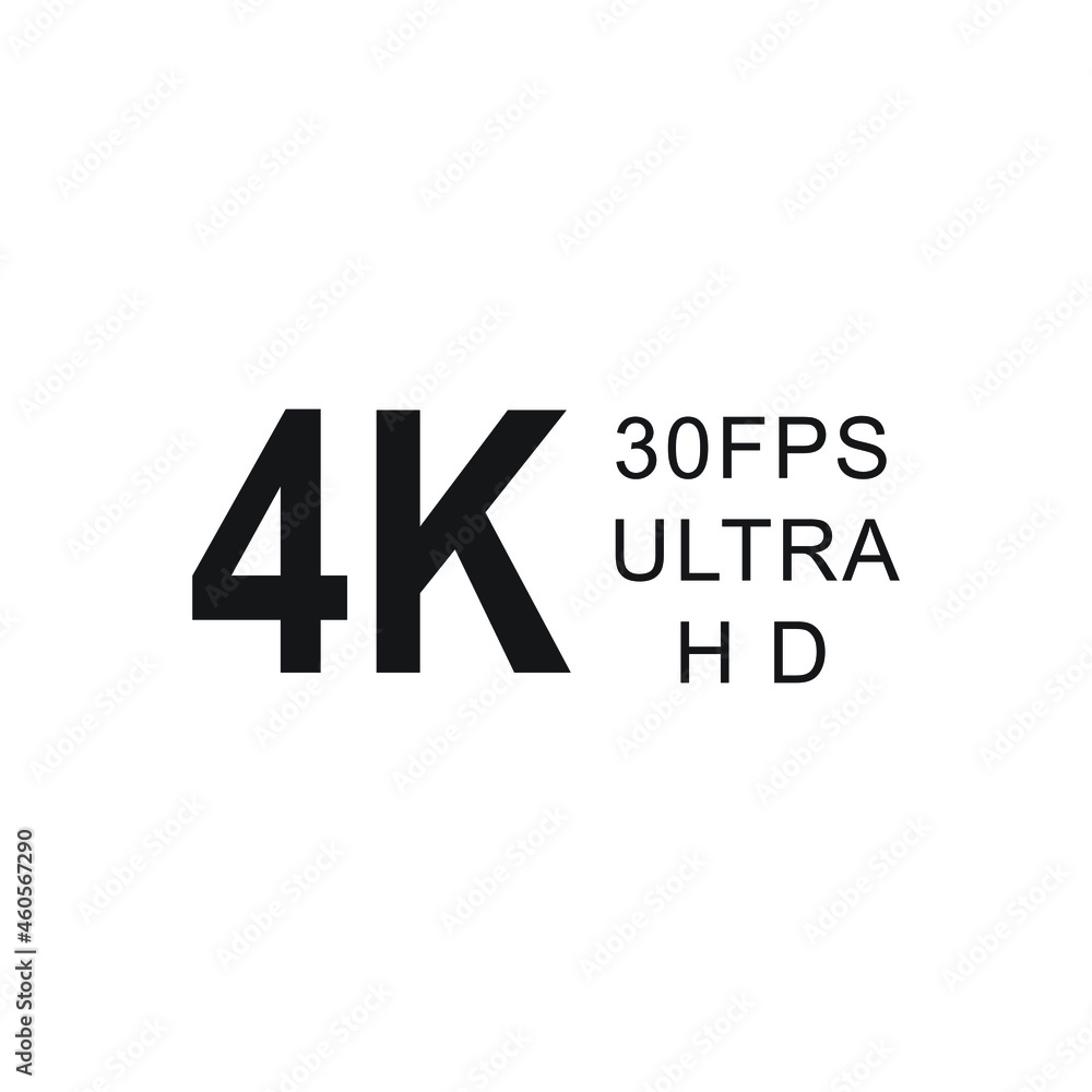 Fototapeta premium 4K 30fps ultra hd logo