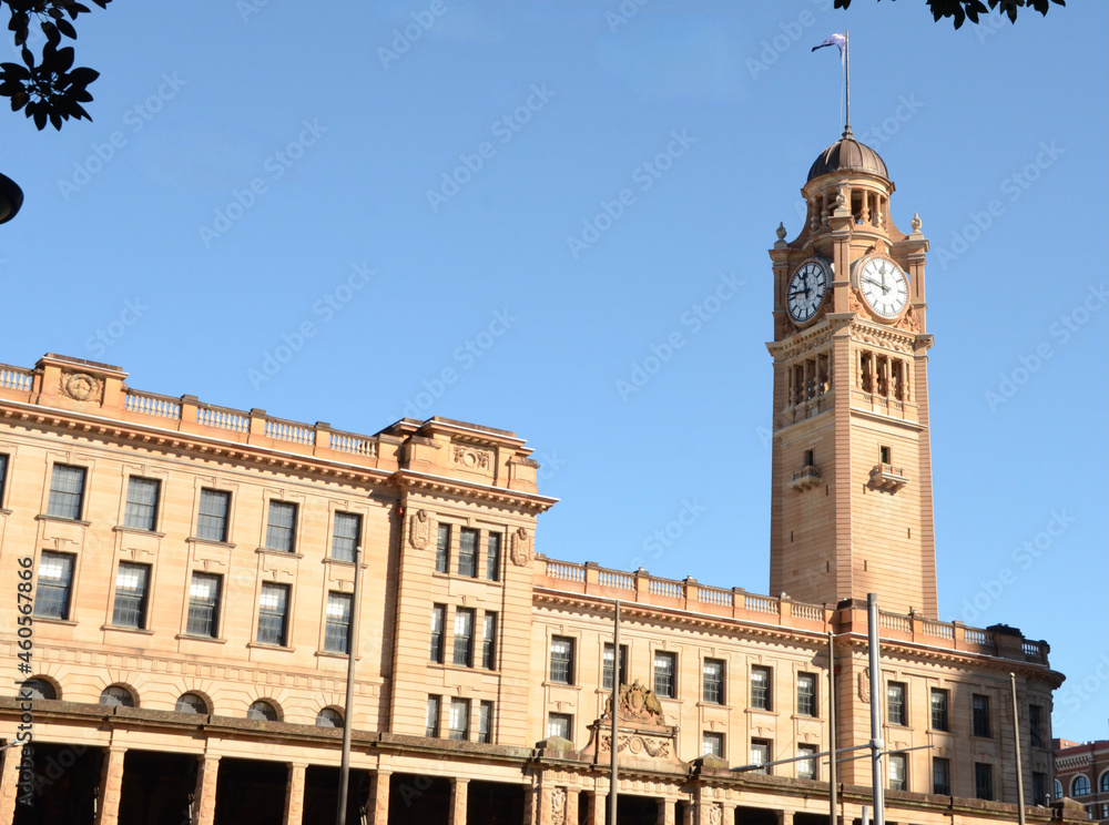 Central Station clock tower and station buildings