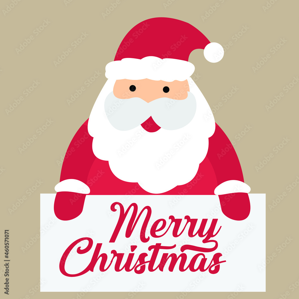 christmas greeting card with santa christmas greeting card with santa