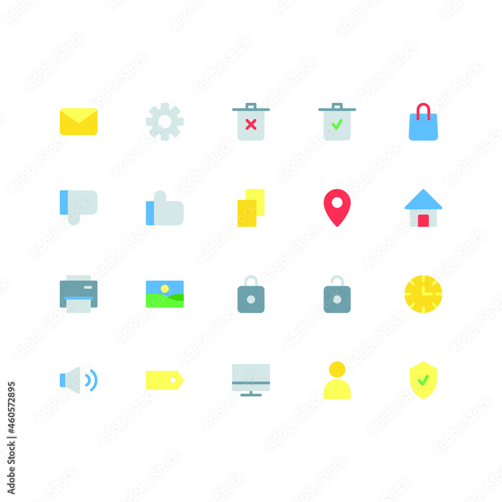User Interface icon set perfect piexel and flat style simple User Interface icon set perfect piexel and flat style simple