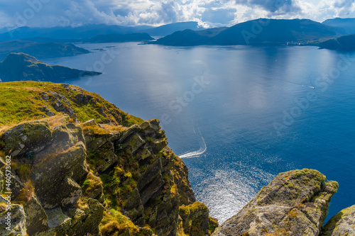 Runde Island on the west coast of Norway, famous for its huge bird colonies. photo