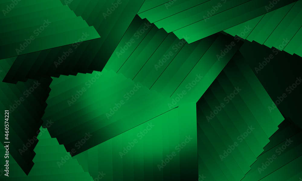 seamless abstract green roof pattern texture for background Stock