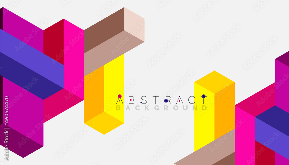 Abstract background. 3d cubes, cubic elements and blocks. Techno or business concept for wallpaper, banner, background, landing page Abstract background. 3d cubes, cubic elements and blocks. Techno or business concept for wallpaper, banner, background, landing page