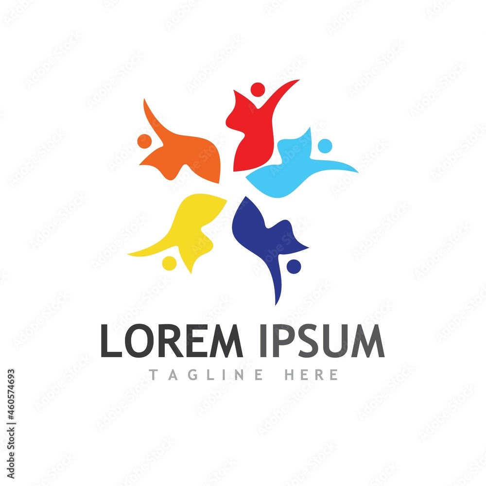 Community, network and social icon Community, network and social icon