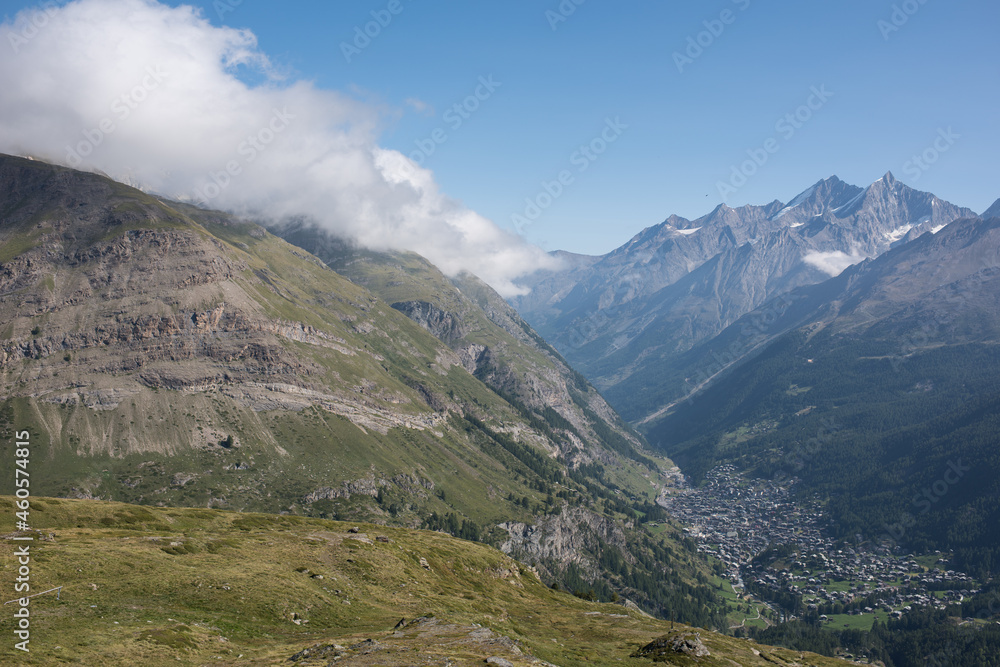 the village of Zermatt and the Matter valley in valais switzerland.
A very well-known and popular place for visitors to Switzerland. 