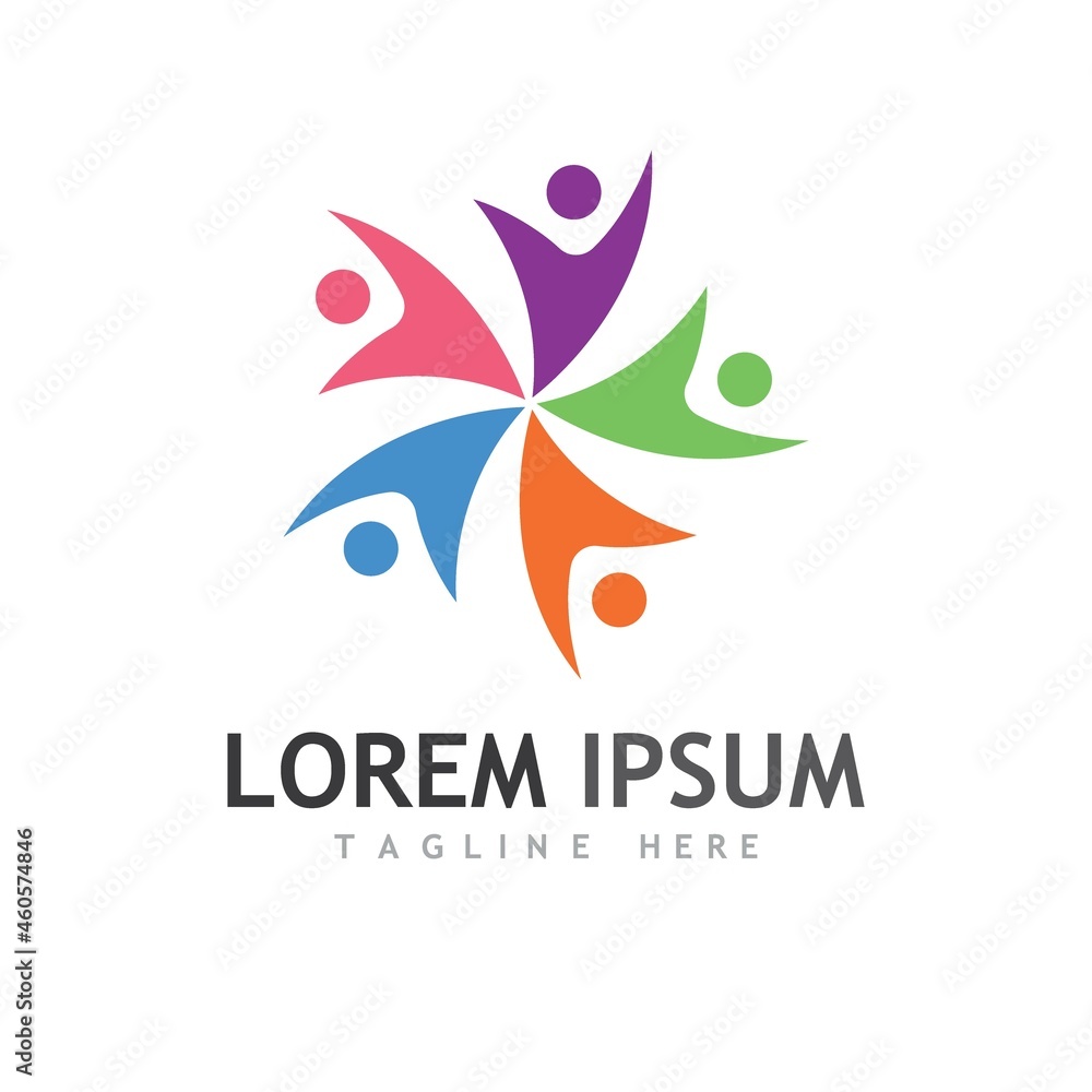 Community, network and social icon Community, network and social icon