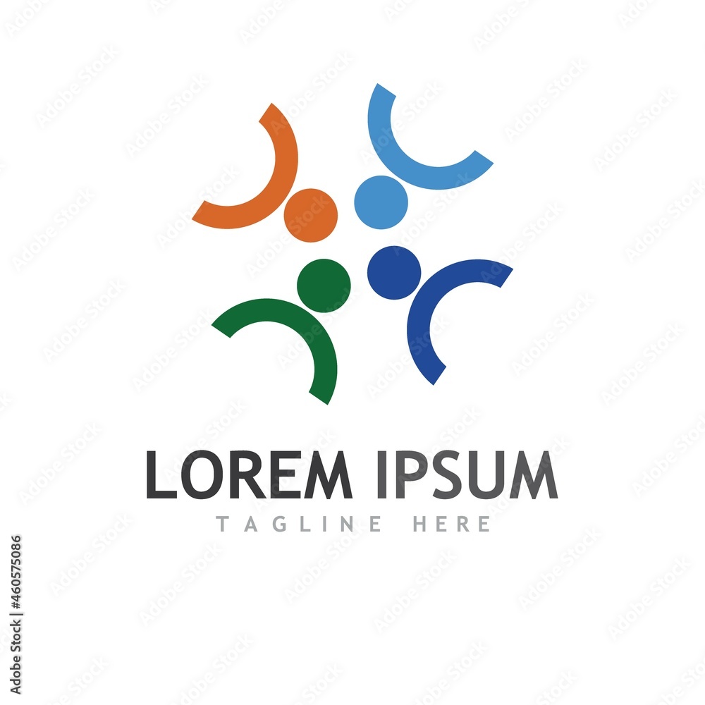 Community, network and social icon Community, network and social icon