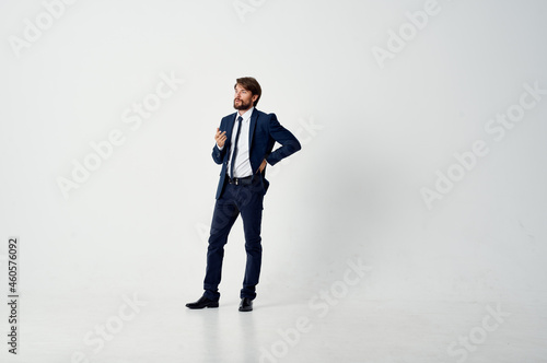 businessmen movement Jump light background © SHOTPRIME STUDIO