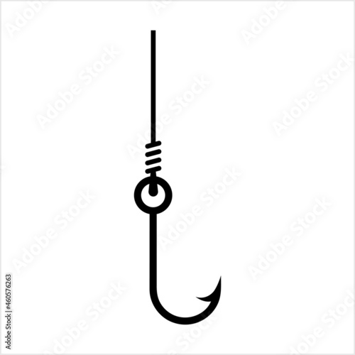 Fishing Hook Icon Design Set