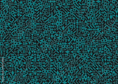 Abstract Geometric Pattern generative computational art illustration