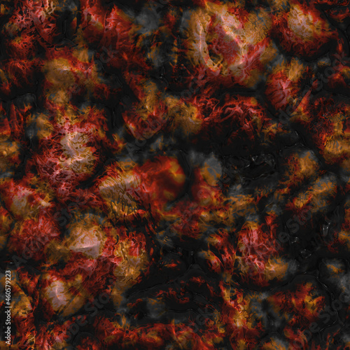 Puddle of gore blood guts and toxic waste 3D illustration seamless tile texture