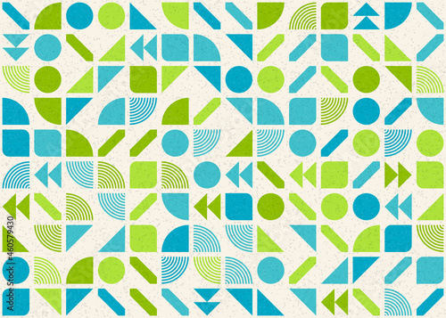 Abstract Geometric Pattern generative computational art illustration