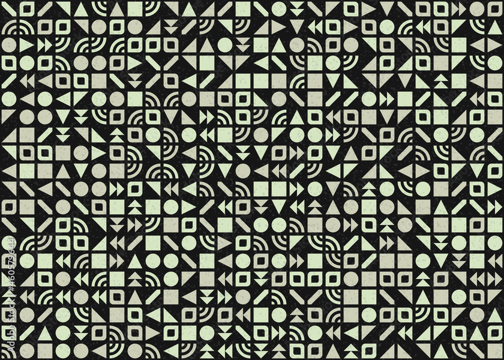 Abstract Geometric Pattern generative computational art illustration