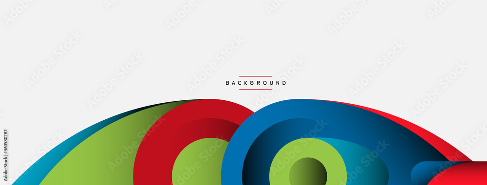 Abstract background. Minimal geometric circles and round style shapes with deep shadow effects. Trendy technology business template for wallpaper banner or background Abstract background. Minimal geometric circles and round style shapes with deep shadow effects. Trendy technology business template for wallpaper banner or background