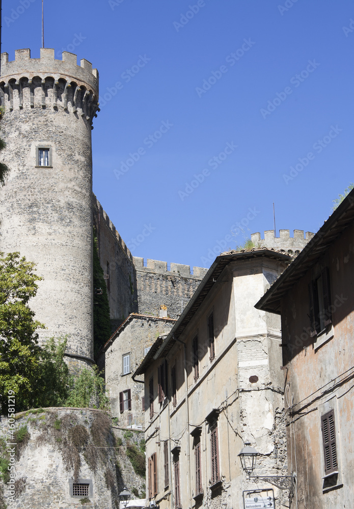 Bracciano Castle in Italy, view from the town. Bracciano Castle in Italy, view from the town.