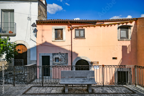 Fototapeta Naklejka Na Ścianę i Meble -  An old house of San Lorenzello, a medieval town of Benevento province, Italy.