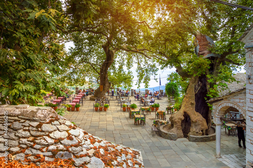 Fototapeta Naklejka Na Ścianę i Meble -  Traditional greek village of Makrinitsa on Pelion mountain in central Greece. 