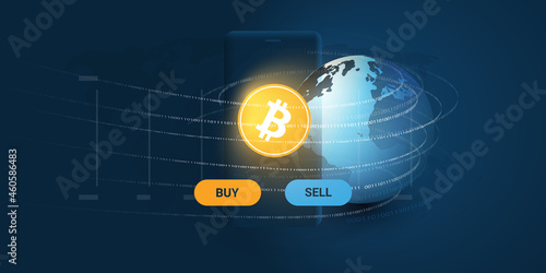 Success in Cryptocurrency Investment - BitCoin Exchange Design Concept - Vector Illustration