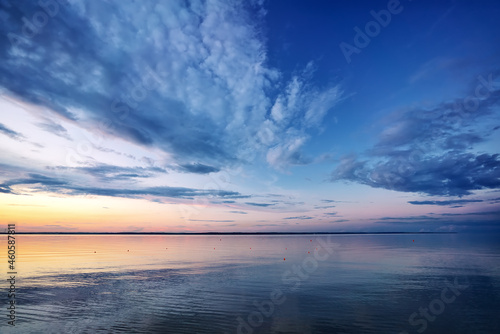 Wallpaper Mural Beautiful river sunset. Nature composition Torontodigital.ca