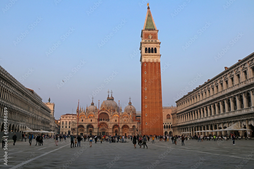 The beautiful San Marco square in Venice.
