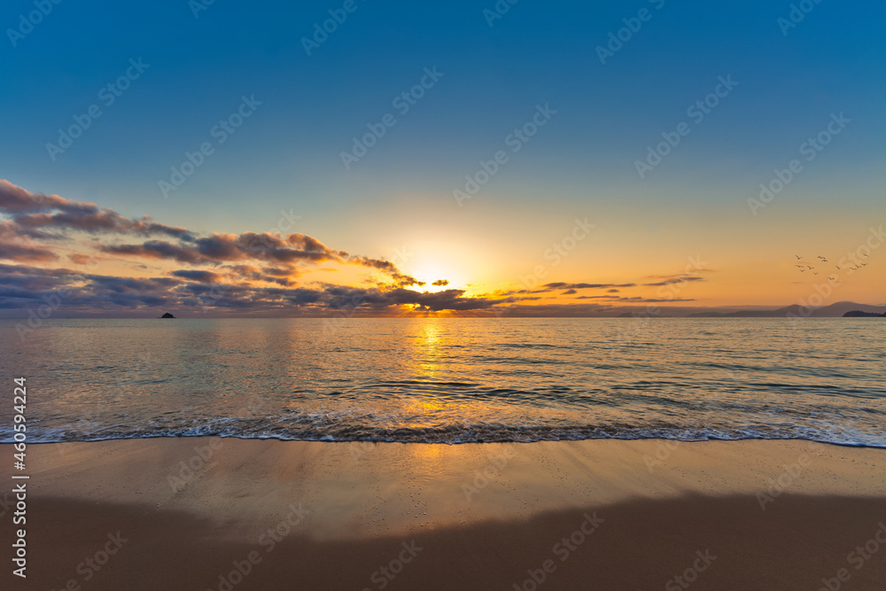 sunset over the sea in Australia
