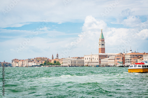 Venice in Italy in summer from the sea