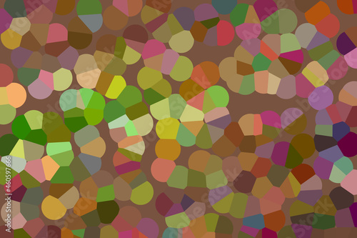 Abstract big multicoloured pointillized circles