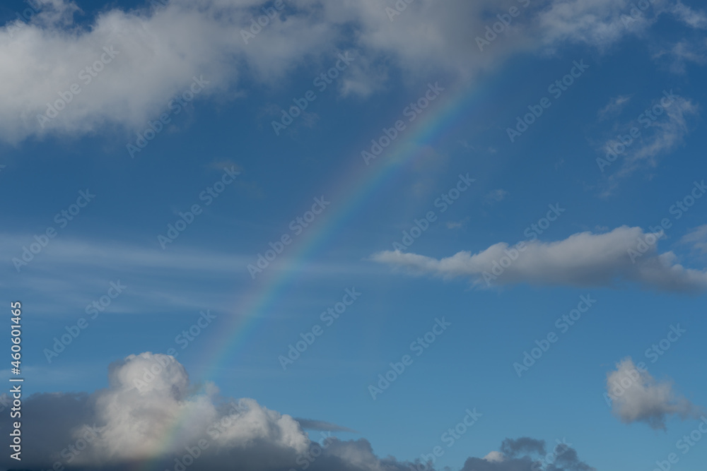 RAINBOW OVER THE SKY, CITY OF HONOLULU OAHU Hawaii