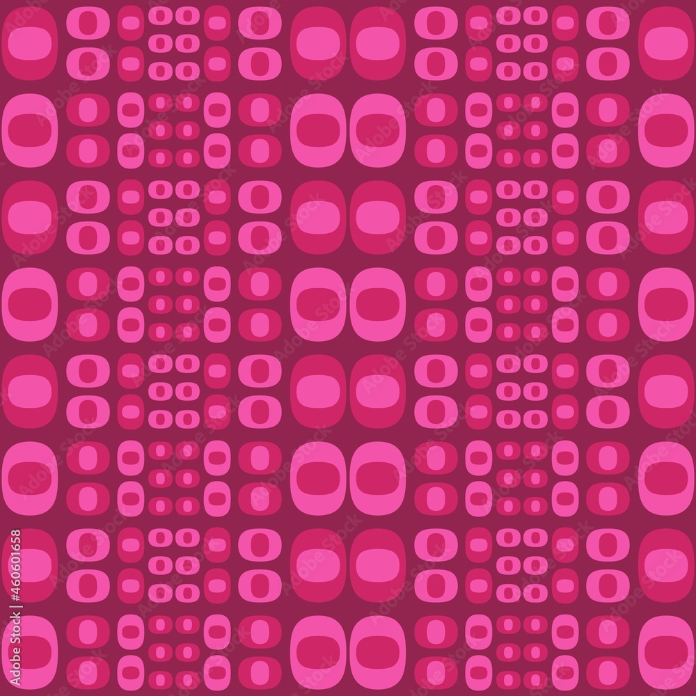 Rounded abstract seamless pattern - accent for any surfaces. Rounded abstract seamless pattern - accent for any surfaces.
