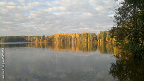 autumn landscape with lake © Вадим Улыбин