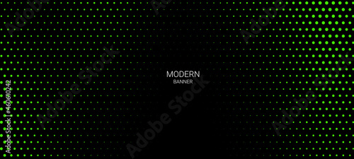 Abstract modern color gradient halftone pattern banner background