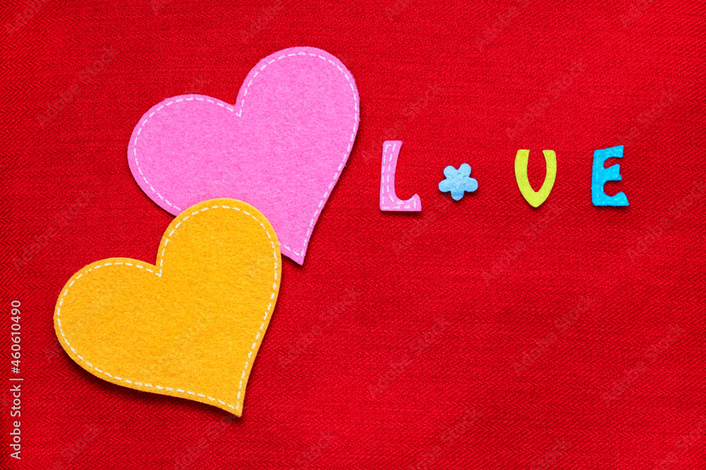 Fototapeta premium hearts on a background. Images of hearts on the background. core, soul, bosom, ticker