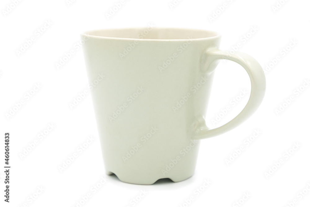 Empty ceramic coffee cup isolated on white background Empty ceramic coffee cup isolated on white background
