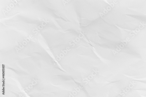 White crumpled recycled paper texture background for design