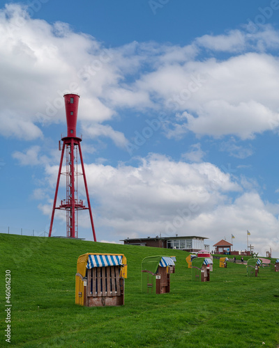 lighthouse on the beach in Butjadingen photo