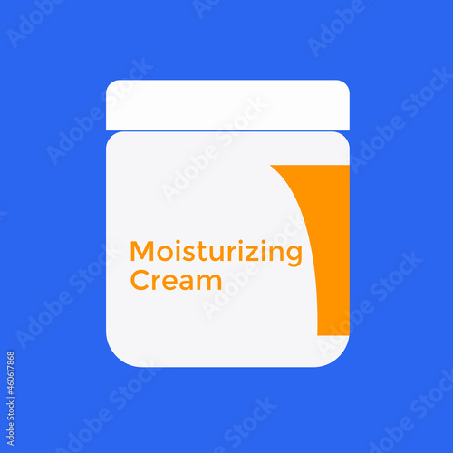 Moisturizing cream container concept design stock illustration