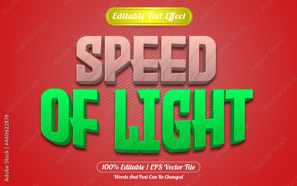 Speed of light editable text effect template style Speed of light editable text effect template style