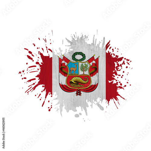 World countries. Sublimation background. Abstract shape. Peru