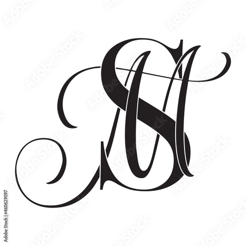 sm, ms, monogram logo. Calligraphic signature icon. Wedding Logo Monogram. modern monogram symbol. Couples logo for wedding