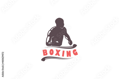 Vintage logo style of Boxing . Perfect for your Sport Shop or Sport team Club
