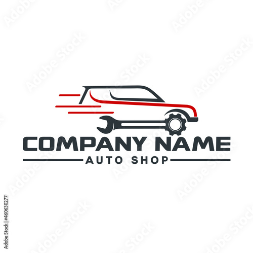 logo template for auto repair and maintenane service.