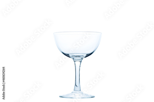 empty Margarita glass solated on white background,