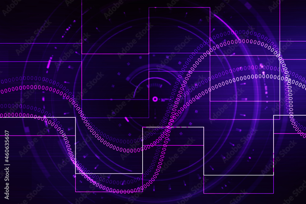2d illustration abstract digital binary data on computer screen 2d illustration abstract digital binary data on computer screen