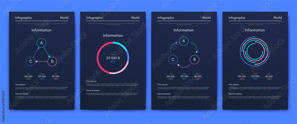 Naklejka premium Vector graphics infographics with mobile phone. Template for creating mobile applications, workflow layout, diagram, banner, web design, business reports