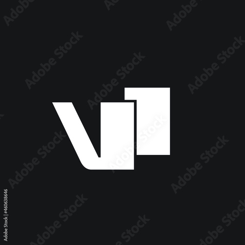 Letter V1 Logo Design Vector