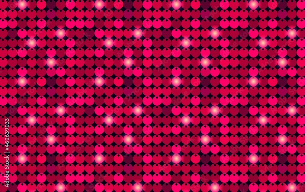 Pink background  circles with light spots - illustration design