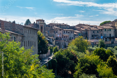 Little town of Colle Val d'Elsa, Tuscany, along via Francigena